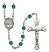 Saint Kateri Tekakwitha Engravable Rosary with Zircon Beads