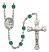 Guardian Angel with Children Engravable Rosary with Zircon Beads