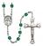 Guardian Angel Protector Engravable Rosary with Zircon Beads