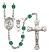 Saint Christopher and Track&Field Rosary with Zircon Beads