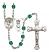 Saint Christopher and Dance Rosary with Zircon Beads