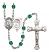 Saint Sebastian and Hockey Rosary with Zircon Beads