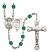 Saint Sebastian and Swimming Rosary with Zircon Beads