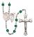 Saint Sebastian and Gymnastics Rosary with Zircon Beads