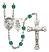 Guardian Angel and Soccer Rosary with Zircon Beads