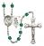 Guardian Angel and Track&Field Rosary with Zircon Beads