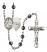 Saint Joseph of Cupertino Rosary with 6mm Hematite Beads