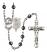 Saint John Paul II Rosary with 6mm Hematite Beads