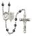 Pope Emeritace Benedict XVI Rosary with 6mm Hematite Beads