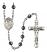 Our Lady of Olives Engravable Rosary with 6mm Hematite Beads