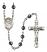 Saint Nimatullah Engravable Rosary with 6mm Hematite Beads