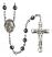 Our Lady of Assumption Engravable Rosary with 6mm Hematite Beads