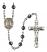 Our Lady of Kibeho Engravable Rosary with 6mm Hematite Beads