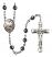 Pope Francis Rosary with 6mm Hematite Beads