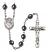 Santa Ana Engravable Rosary with Hematite Beads