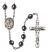 Santa Barbara Engravable Rosary with Hematite Beads