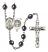 Saint Benedict Rosary with Hematite Beads