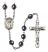 Saint Dennis Engravable Rosary with Hematite Beads