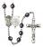 Saint Michael and Army Rosary with Hematite Beads