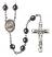 Virgen de la Divina Providencia Engravable Rosary with Hematite Beads