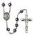 San Peregrino Engravable Rosary with Hematite Beads