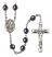 Lord Is My Shepherd Engravable Rosary with Hematite Beads