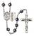 Sts. Cosmas & Damian and Doctors Rosary with Hematite Beads