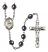 Saint Petronille Engravable Rosary with Hematite Beads