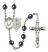 Pope Emeritace Benedict XVI Rosary with Hematite Beads