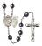 Our Lady of Mount Carmel Rosary with Hematite Beads