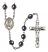 Our Lady of San Juan Engravable Rosary with Hematite Beads