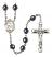 Saint Julia Billiart Engravable Rosary with Hematite Beads