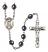 Saint Ronan Engravable Rosary with Hematite Beads