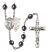 Divine Mercy Rosary with Hematite Beads