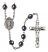 Saint Juliana of Cumae Engravable Rosary with Hematite Beads