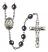 Saint Theodora Engravable Rosary with Hematite Beads