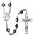 Our Lady the Undoer of Knots Engravable Rosary with Hematite Beads