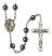 Our Lady of Assumption Engravable Rosary with Hematite Beads