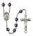 Saint Paul the Hermit Engravable Rosary with Hematite Beads