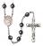 Blessed Herman the Cripple Engravable Rosary with Hematite Beads