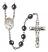 Sts. Peter & Paul Engravable Rosary with Hematite Beads