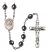 Saint Fidelis Engravable Rosary with Hematite Beads