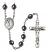 Saint Mary Magdalene of Canossa Engravable Rosary with Hematite Beads