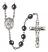 Guardian Angel of the World Engravable Rosary with Hematite Beads