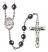 Blessed Jose Canchez del Rio Engravable Rosary with Hematite Beads