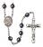 Our Lady of the Precious Blood Engravable Rosary with Hematite Beads