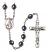 Saint Emma Uffing Engravable Rosary with Hematite Beads