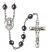 Saint John XXIII Engravable Rosary with Hematite Beads