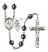 Guardian Angel and Wrestling Rosary with Hematite Beads