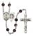 Saint Benedict Rosary with Brown Beads